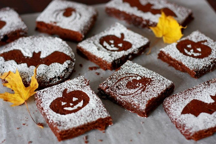 Halloween brownies